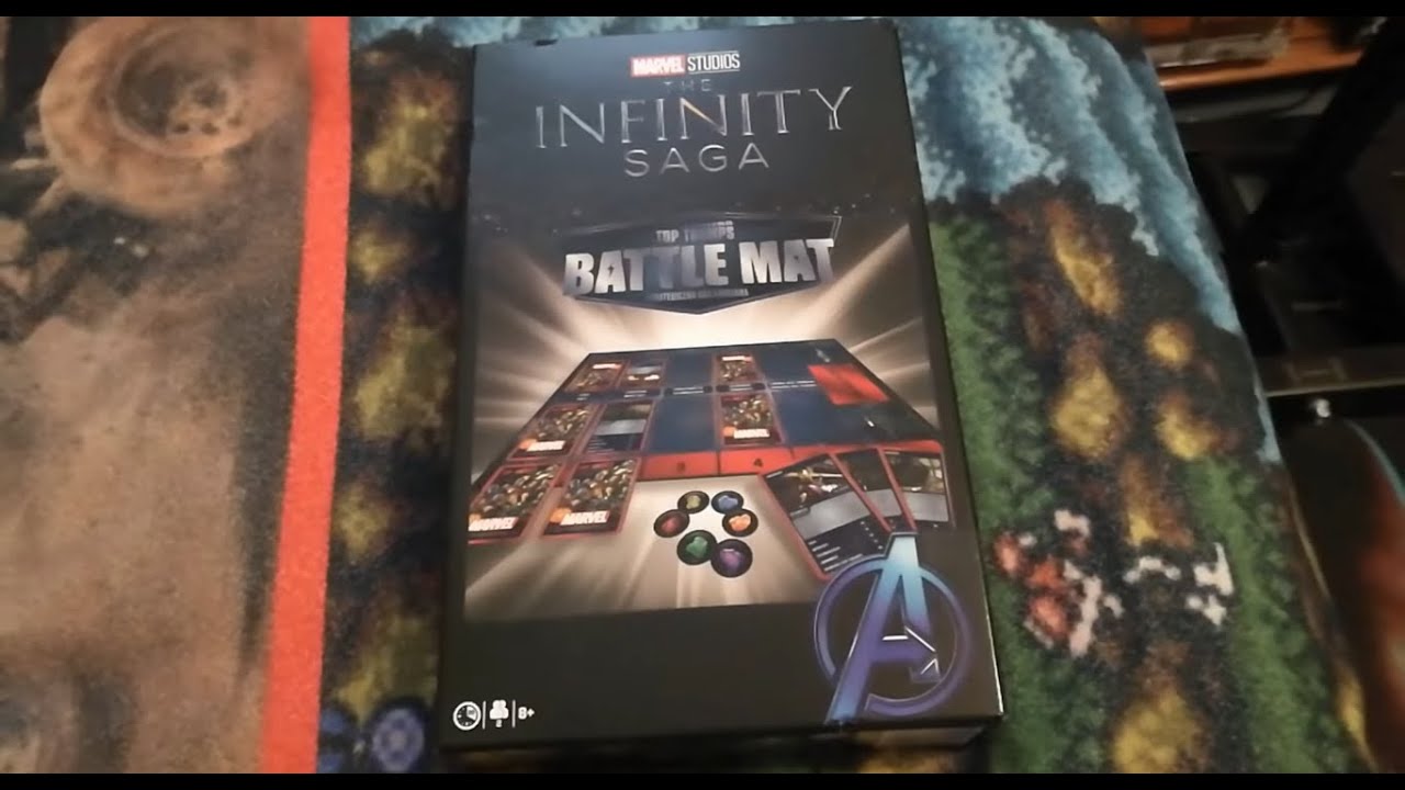 THE INFINITY SAGA BATTLE MAT - MARVEL STUDIOS strategiczna gra karciana TOP TRUMPS