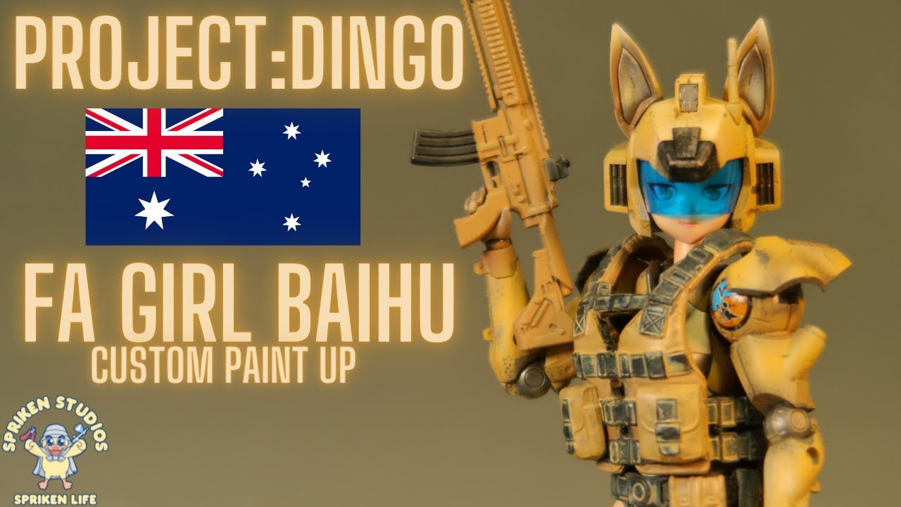 Frame Arms Girl Baihu. Project: Dingo. Custom Paint and Accessories