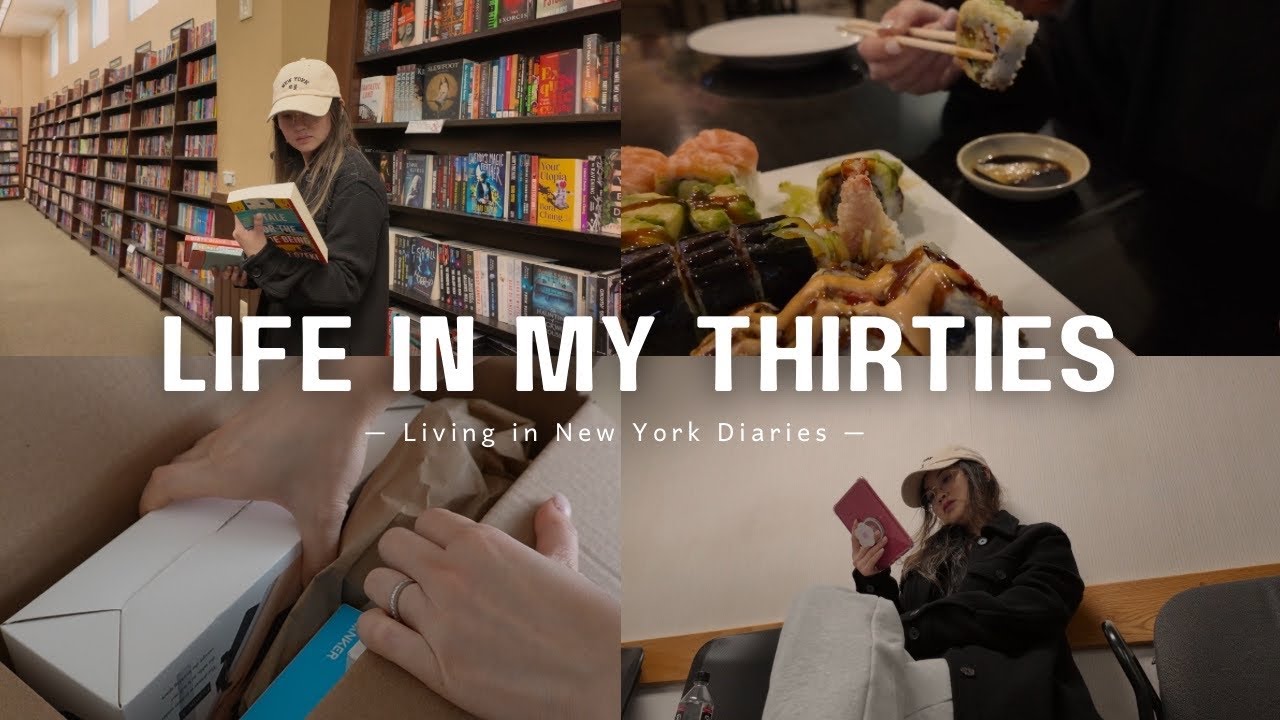 EP10: Life in New York | Bookstore cafe day. Amazon haul. Nurse life. Cozy days at home.