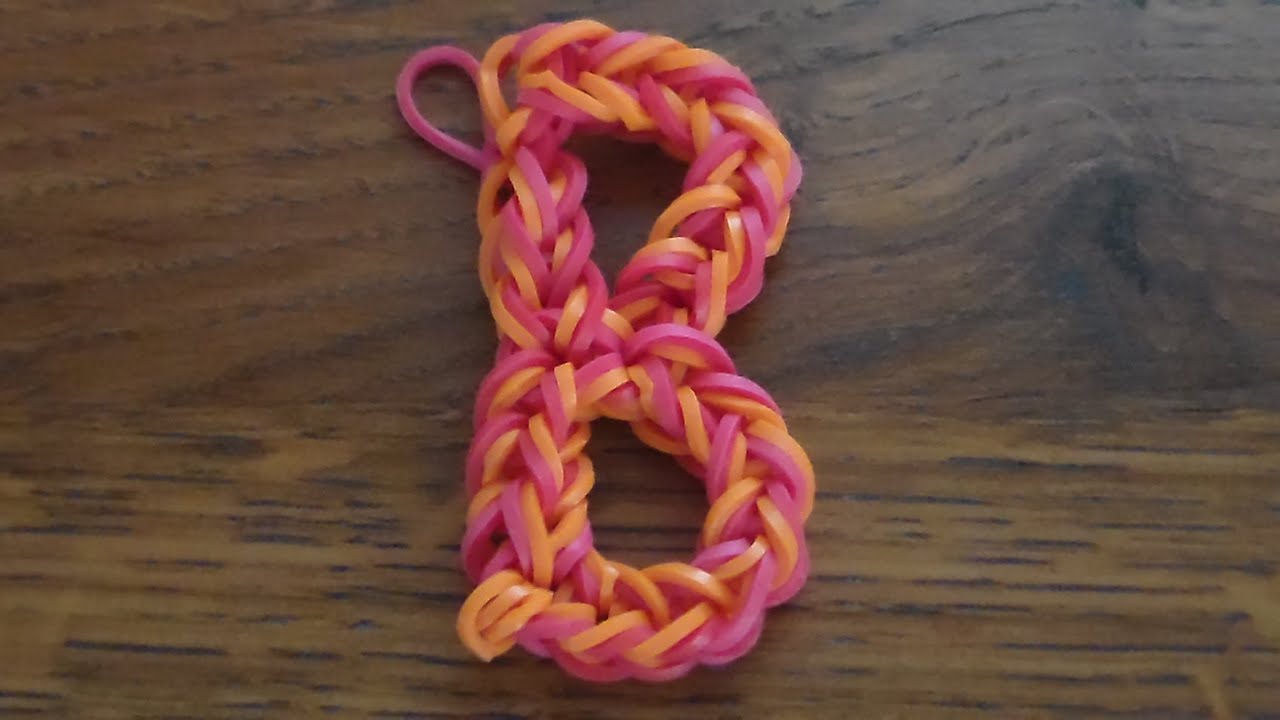 COMO HACER LA LETRA (B) CON GOMITAS// How to make the Letter (B) without the Rainbow Loom