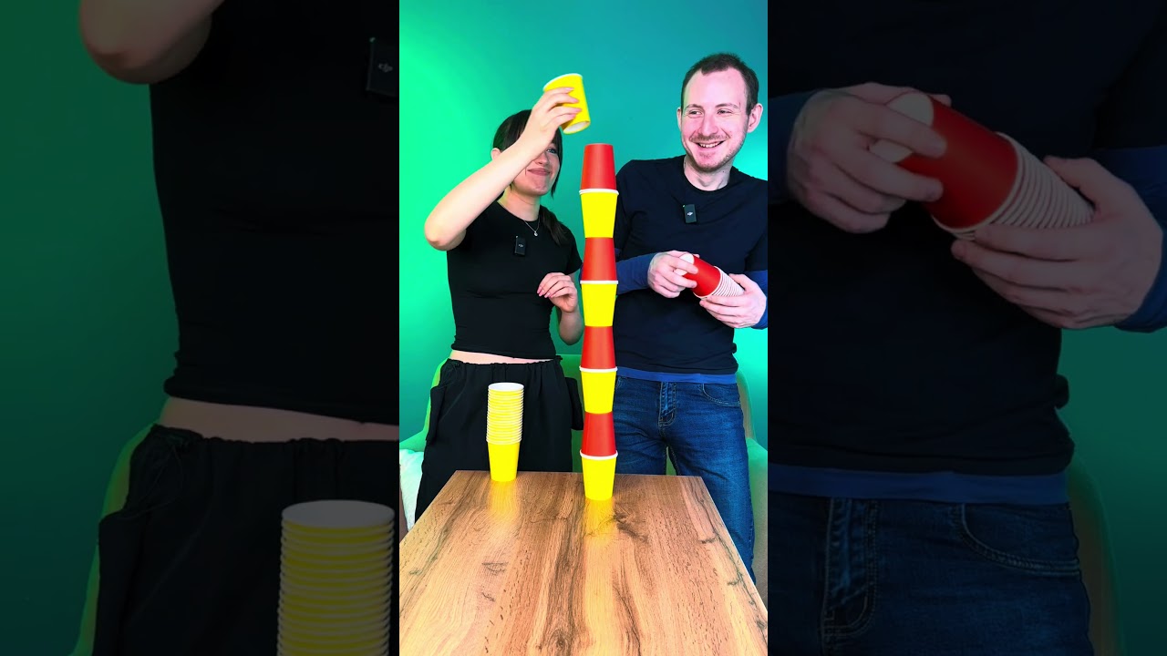 Don't drop the tower #magician #challenge #game