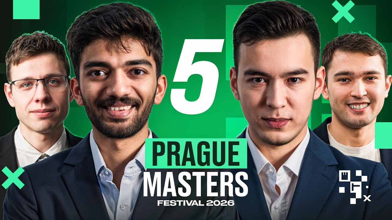 Abdusattorov vs Gukesh, Yakubboev vs David Navara,  - Prague Masters 5-tur (O'zbek tilida)