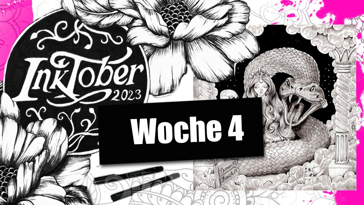 INKTOBER 2023: 🥳 Mein persönlicher Rekord - die Woche 4