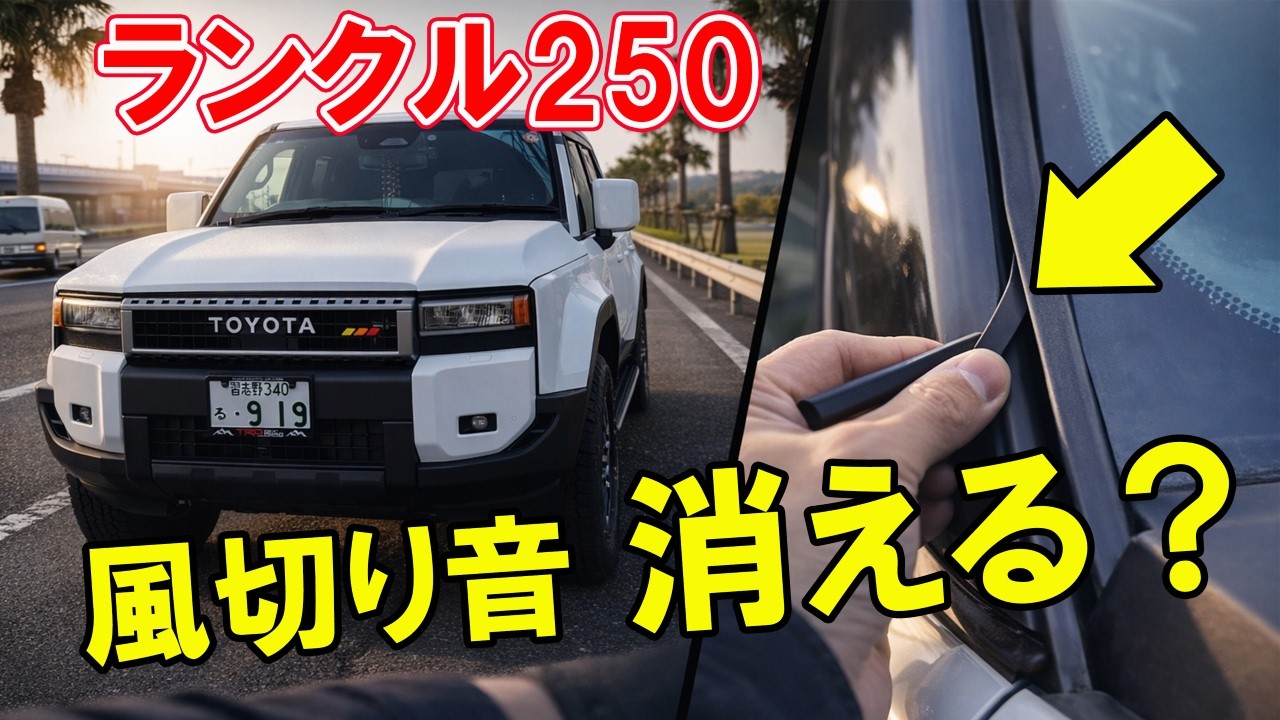 風切り音マジで変わるの？高速道路で実走検証【ランクル250】