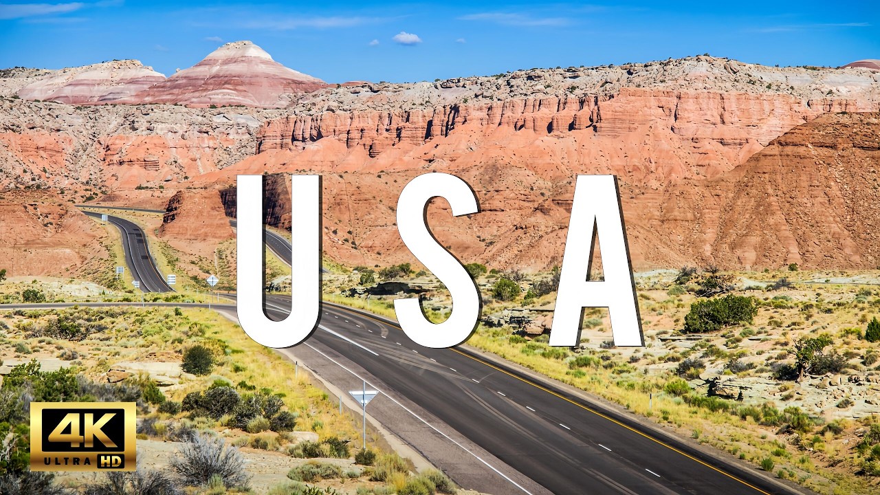 United States in 4K 🇺🇸 | Mountains, Canyons & Scenic Landscapes in 4K