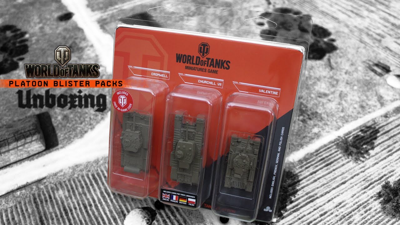World Of Tanks Miniatures Game - UK Platoon Blister Pack - Unboxing