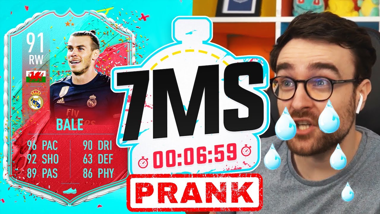 SWEET REVENGE ON ANDY! THE 7 MINUTE SQUAD BUILDER PRANK 91 FUT BIRTHDAY BALE - FIFA 20 ULTIMATE TEAM