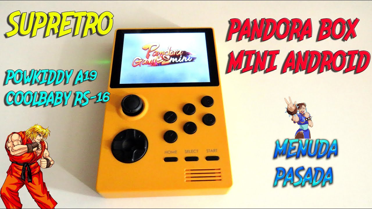 🎮 Una pasada PANDORA BOX PORTATIL, SUPRETRO, POWKIDDY A19, COOLBABY RS-16 CONSOLA RETRO PORTATIL