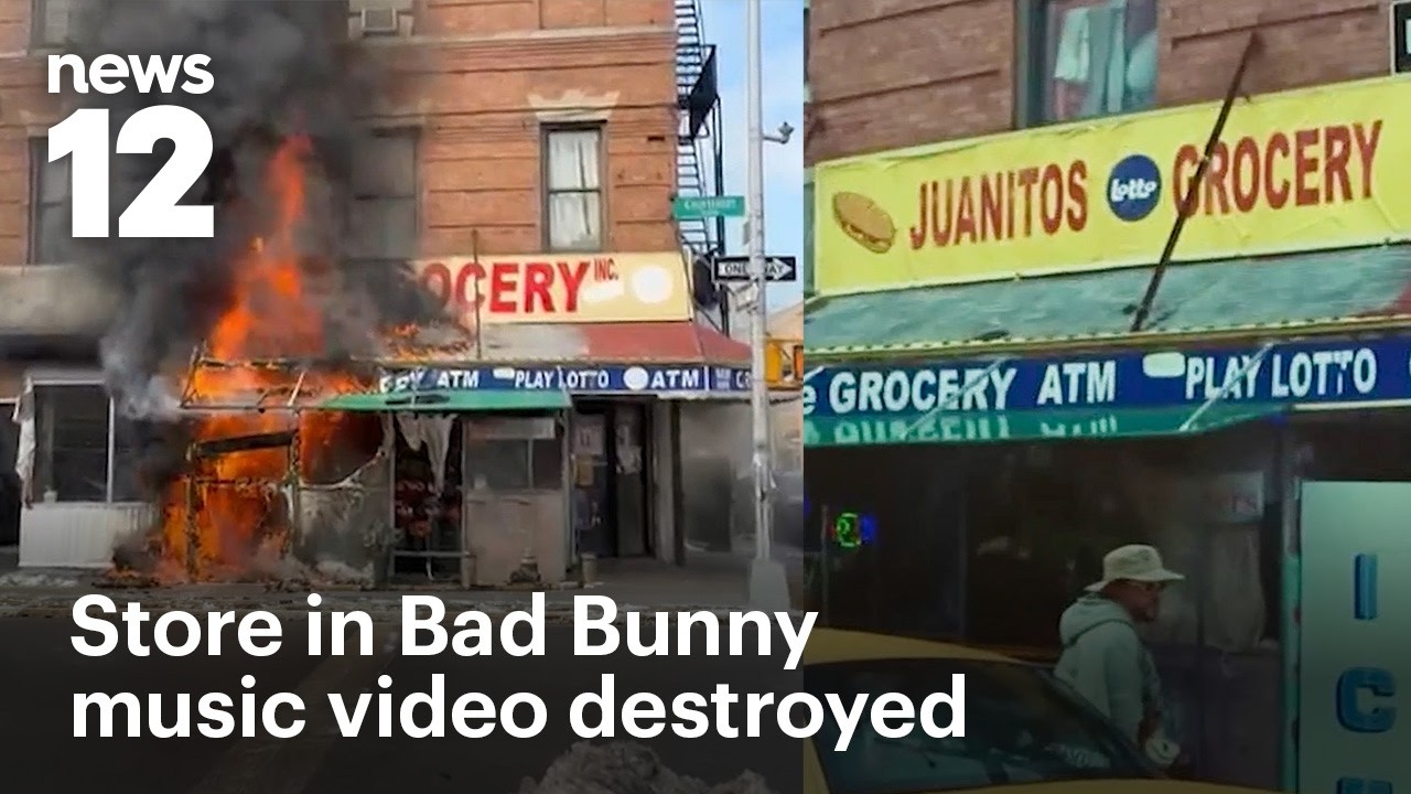Пожар уничтожил предприятие в Бронксе, показанное в музыкальном видео Bad Bunny | News 12