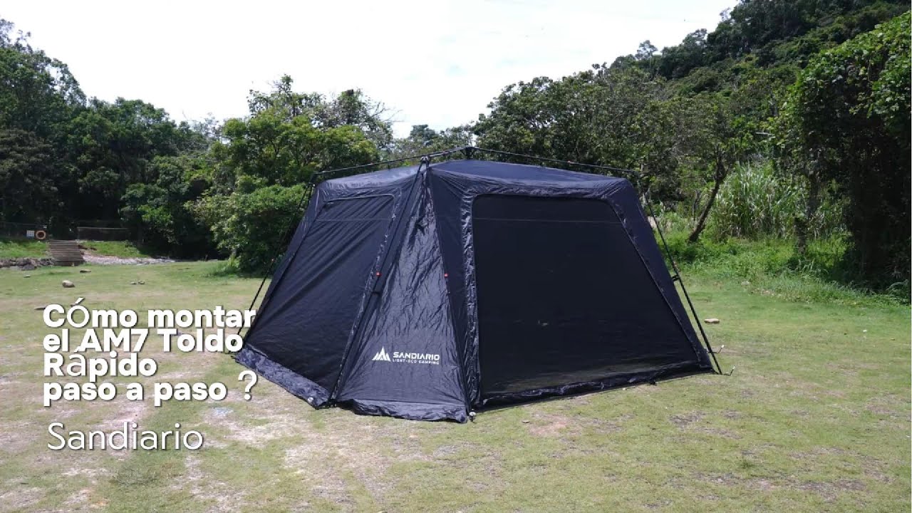 Cómo montar el AM7 Toldo Domo de Cúpula Rápido paso a paso | ¡Gran tamaño y armado sencillo!