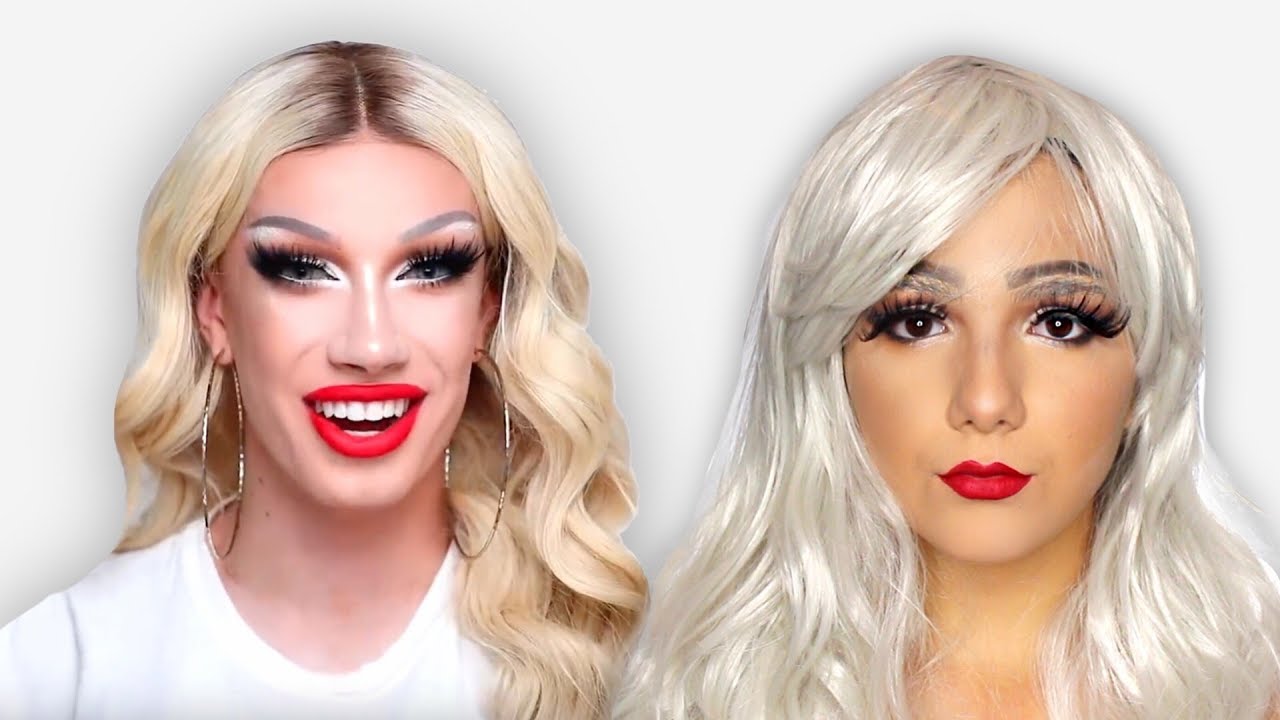 I TRIED FOLLOWING A DRAG QUEEN MAKEUP TUTORIAL..