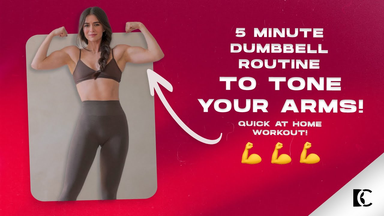 BEST ARM TONING ROUTINE FOR WOMEN! / 5 Minute Arm Workout at Home Using Dumbbells Only!!