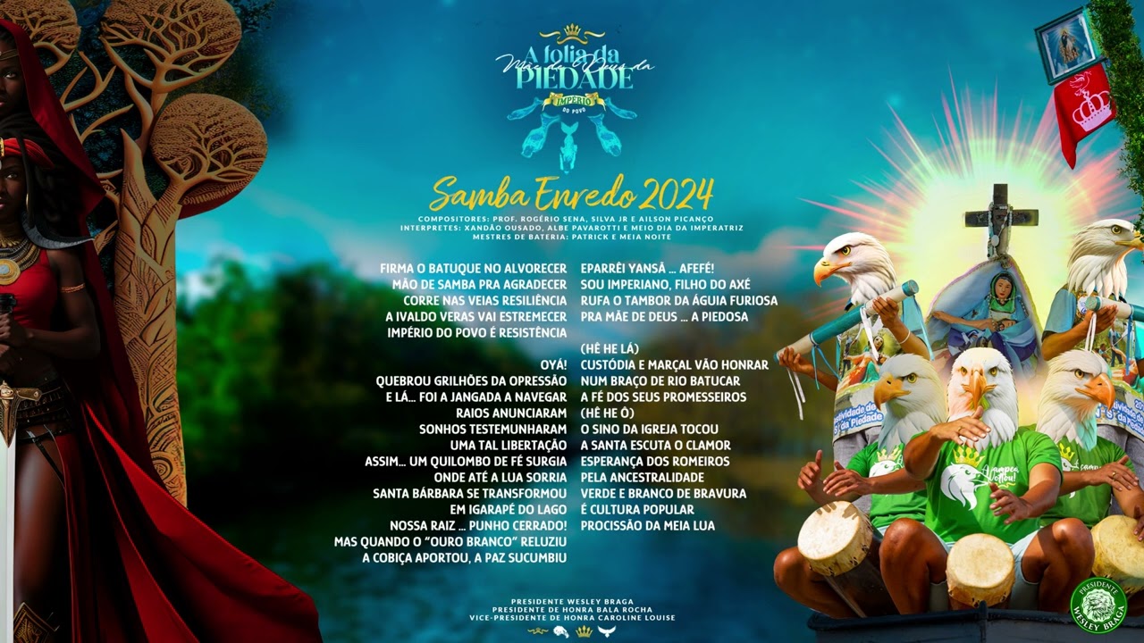 Samba Enredo oficial - Império do Povo 2024 - A Folia da Mãe de Deus da Piedade