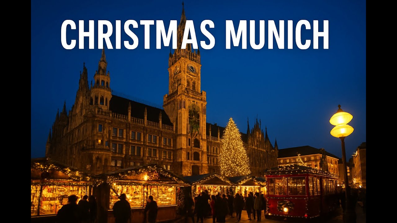 Christmas Munich Evening Walk/Вечерний рождественский Мюнхен