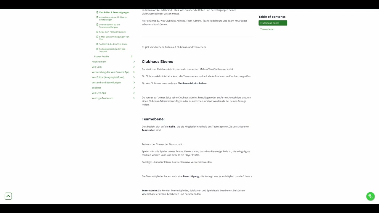 Veo Cam 3 - Das Team- und Clubmanagement