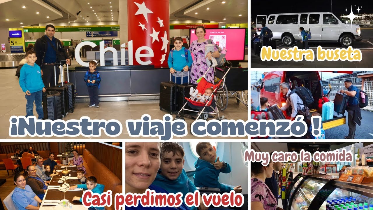 COMENZÓ NUESTRO VIAJE🙏🏻Primeras impresiones en Chile🇨🇱Tuvimos q correr,casi nos deja el avión😲