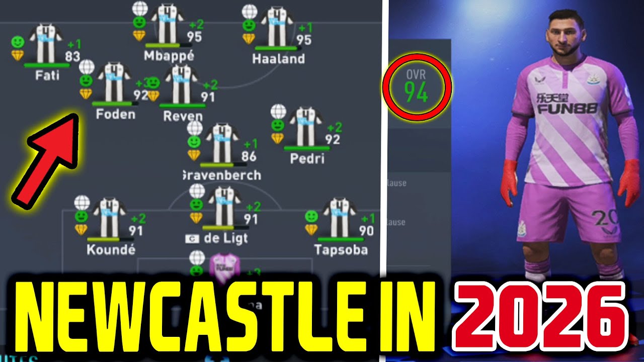 EXPERIMENT: NEWCASTLE in 2026 (95 HAALAND,92 FODEN 🔥 FIFA 22 Career Mode/Modo Carrera/Karrieremodus