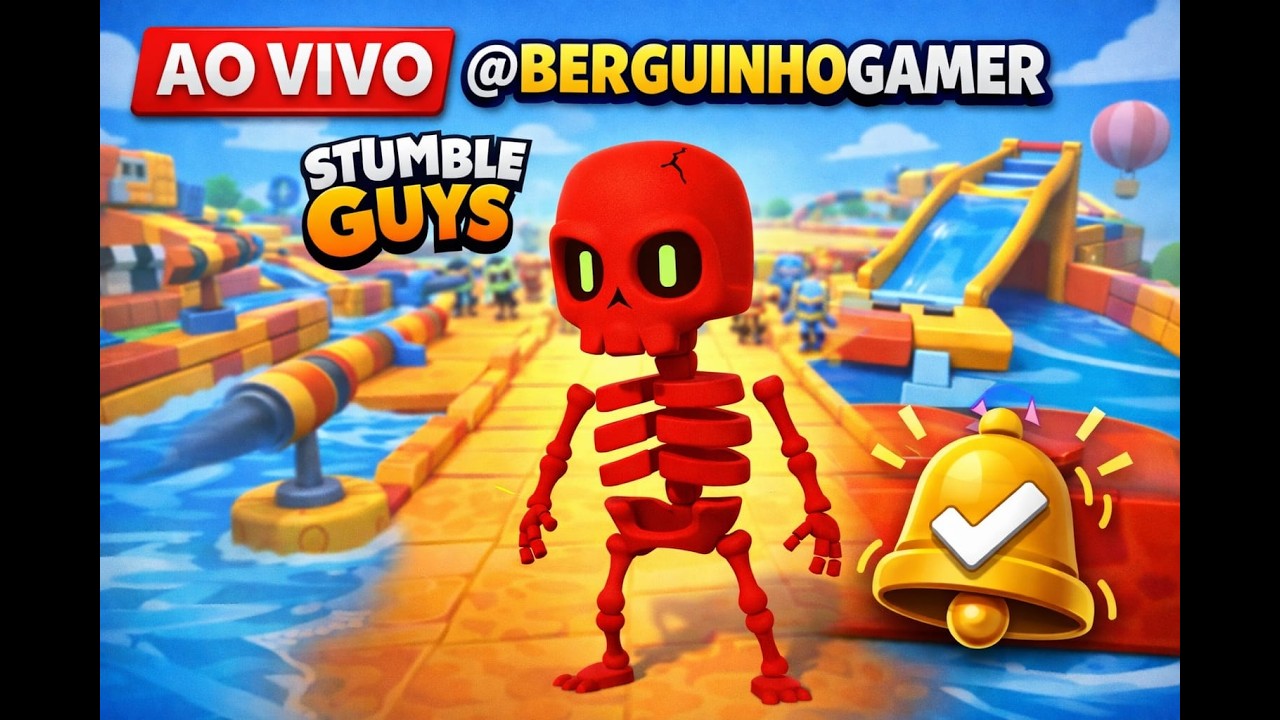 Ao vivo, stumble guys @berguinhogamer