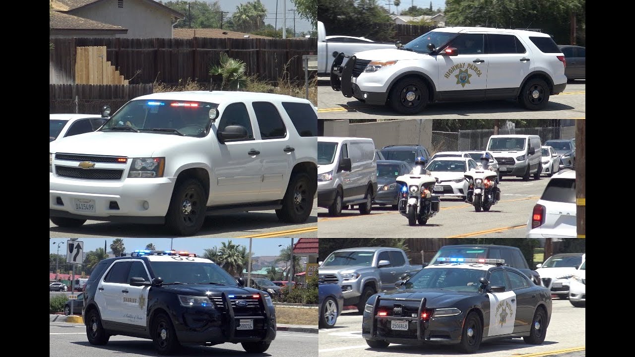 CHP, LASD, and LACoFD Responding to a Traffic Collision