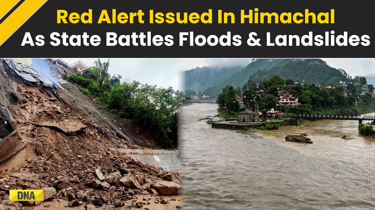 Himachal News: Red Alert Issued as Heavy Rain Triggers Floods and Landslides Across the State