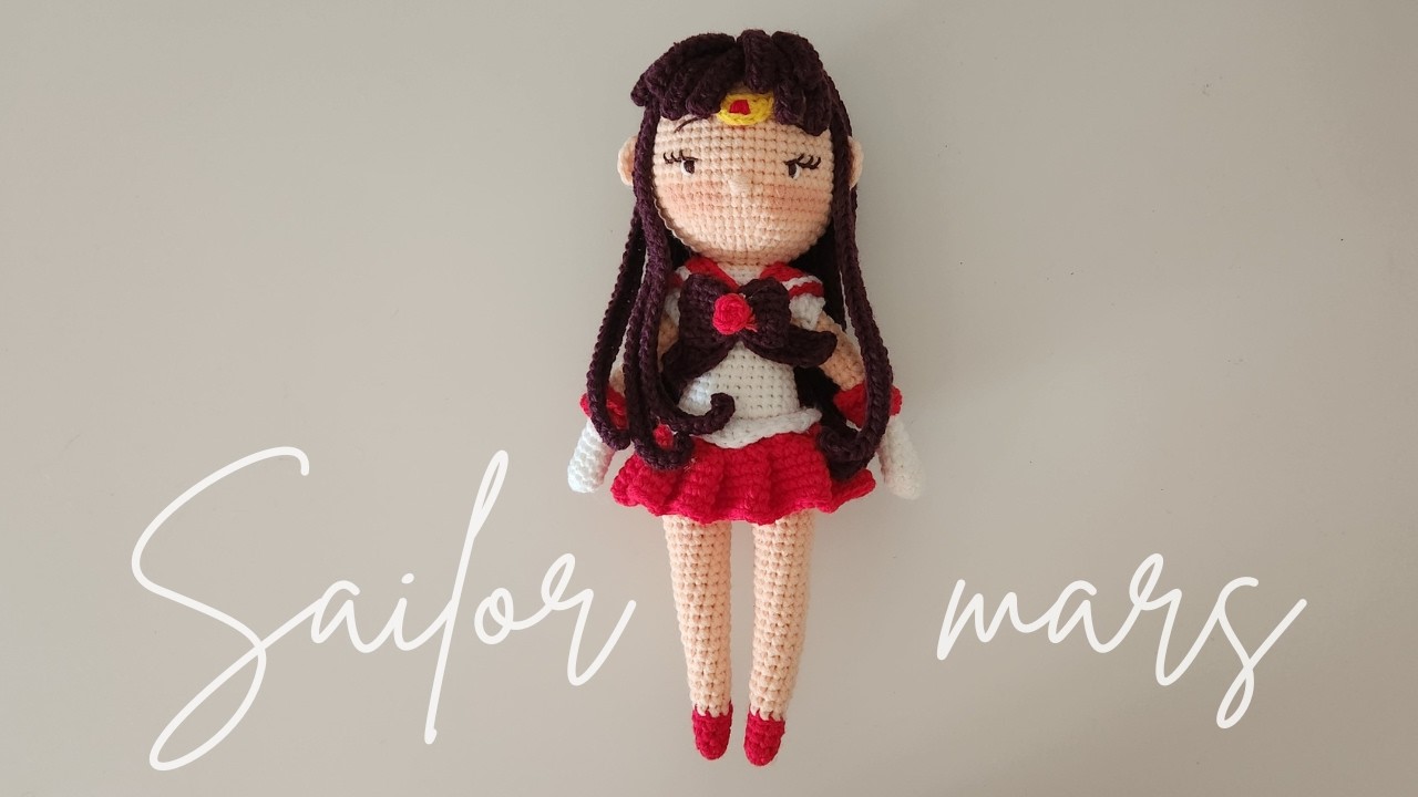 Sailor Mars amigurumi Tutorial / A Sailormoon Crochet doll tutorial