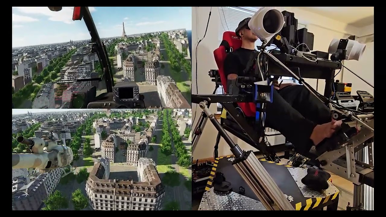 Paris Tour Via DCS World SA342 Gazelle by Polychop Sims - Anticipation flight