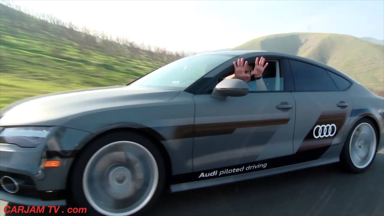 AUDI A7 Self Driving Car 550 Mile Roadtrip Las Vegas CES Audi Driverless Car CARJAM TV 4K 2015