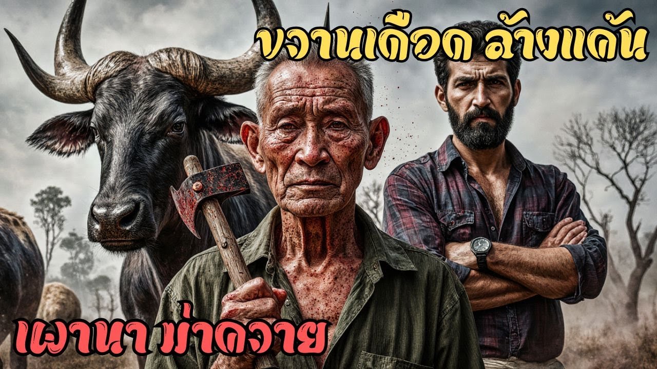 แค้นสุดระงับ! ตาเฒ่าขวานเดือด ล่าตัวคนเผานา-ฆ่าควายรัก.