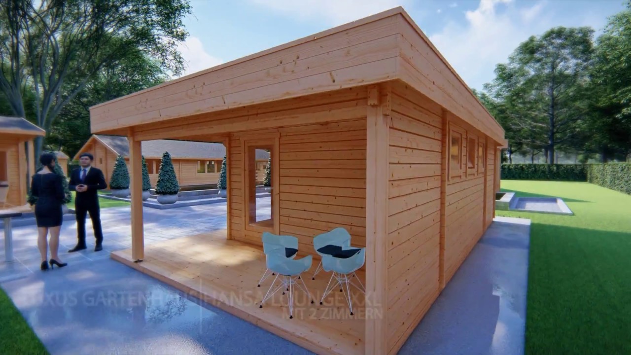 Gro&szlig;e Gartenh&auml;user und Blockh&auml;user von Hansagarten24
