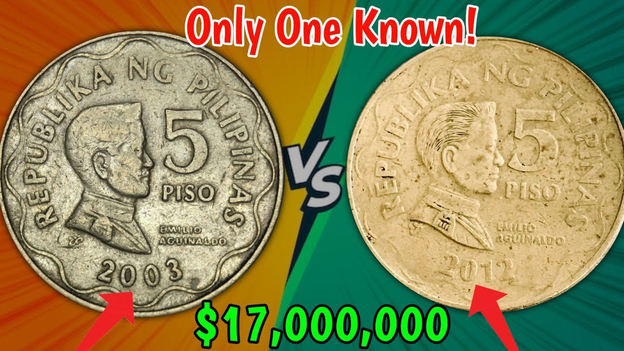 2 Philippine 5-Piso Coins Worth $17 Million?! | 2003 & 2012 Rare Coins You MUST Check! | #coins