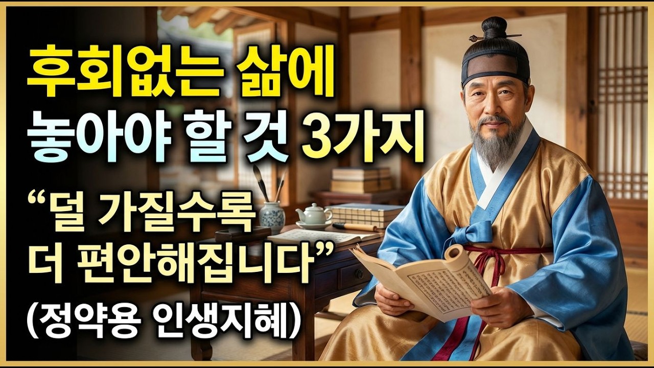 남긴 후회 없는 삶을 위한 세 가지 버려야 할 것, 정약용의 인생 조언