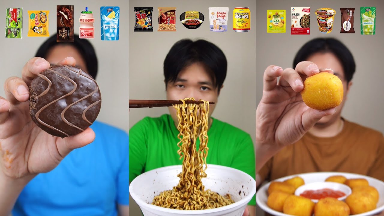 [COMPILATION] EATING VARIOUS KOREAN FOOD