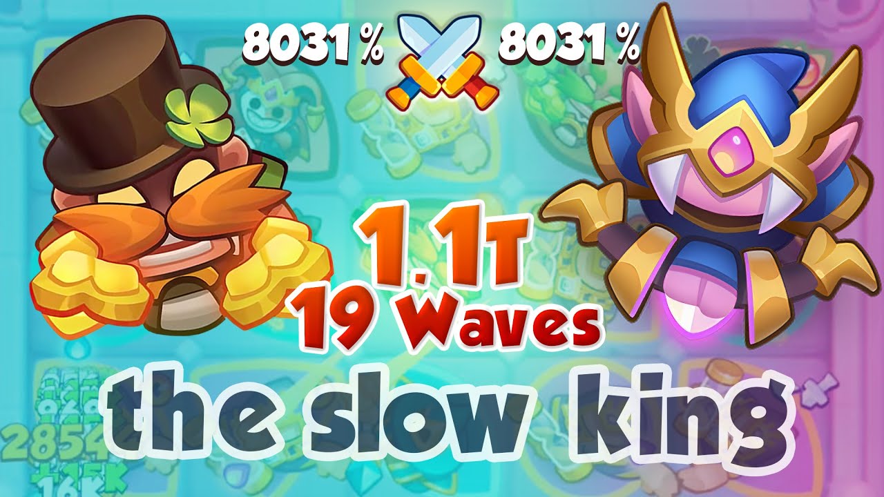 The Slow King BRUISER kills TWILIGHT RANGER + Necro - 19 Waves 1.1 Trillion - RUSH ROYALE