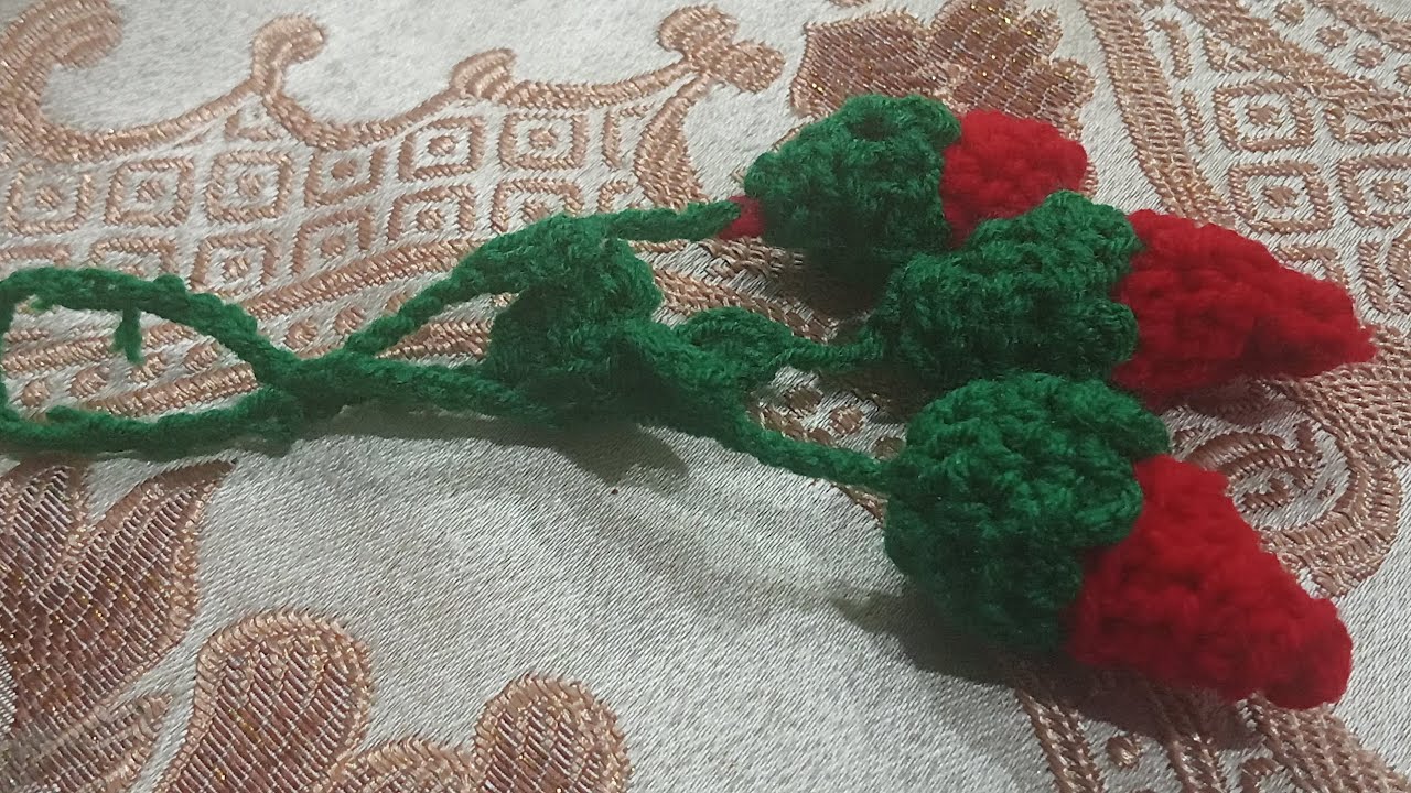 crochet strawberry keychain | made by nano | beginners friendly ✨