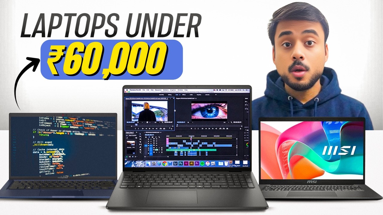 Best Laptop Under 60000 in 2026 | Laptops for Students, Coding & Gaming under 60000 - 70000