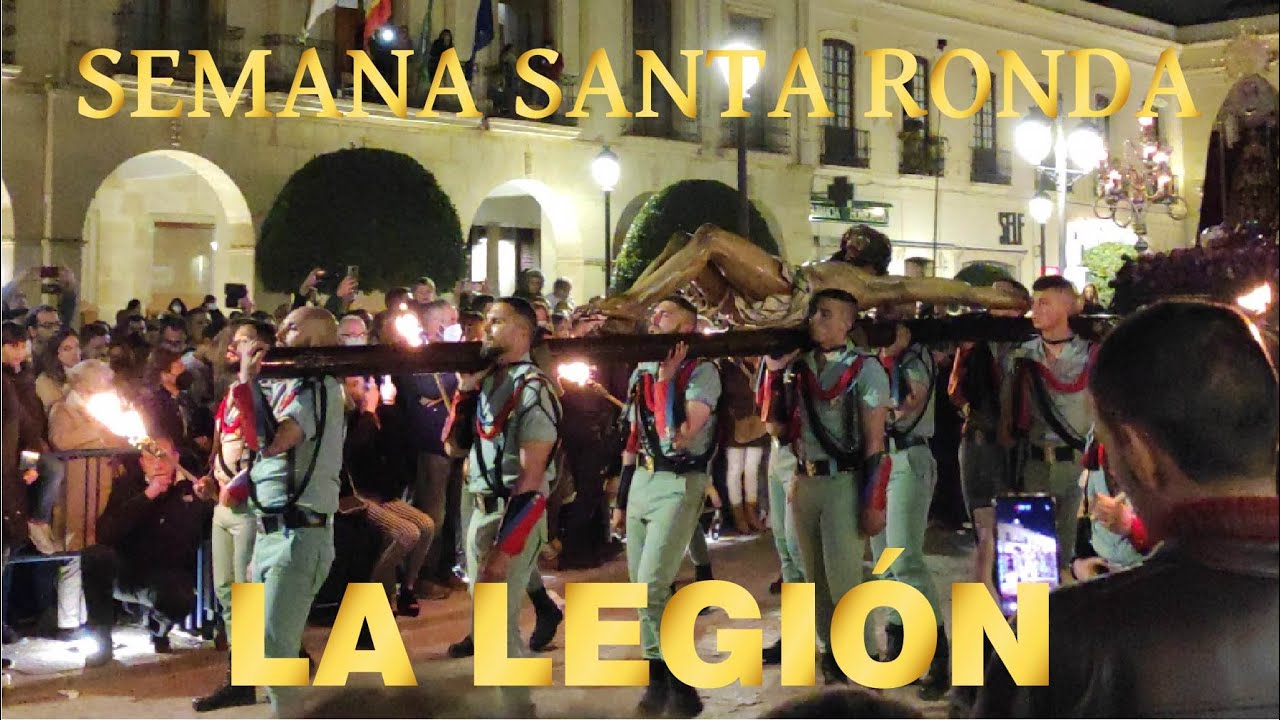 LA LEGIÓN. Encuentro Hdad Ecce Homo plaza de España Ronda 2022