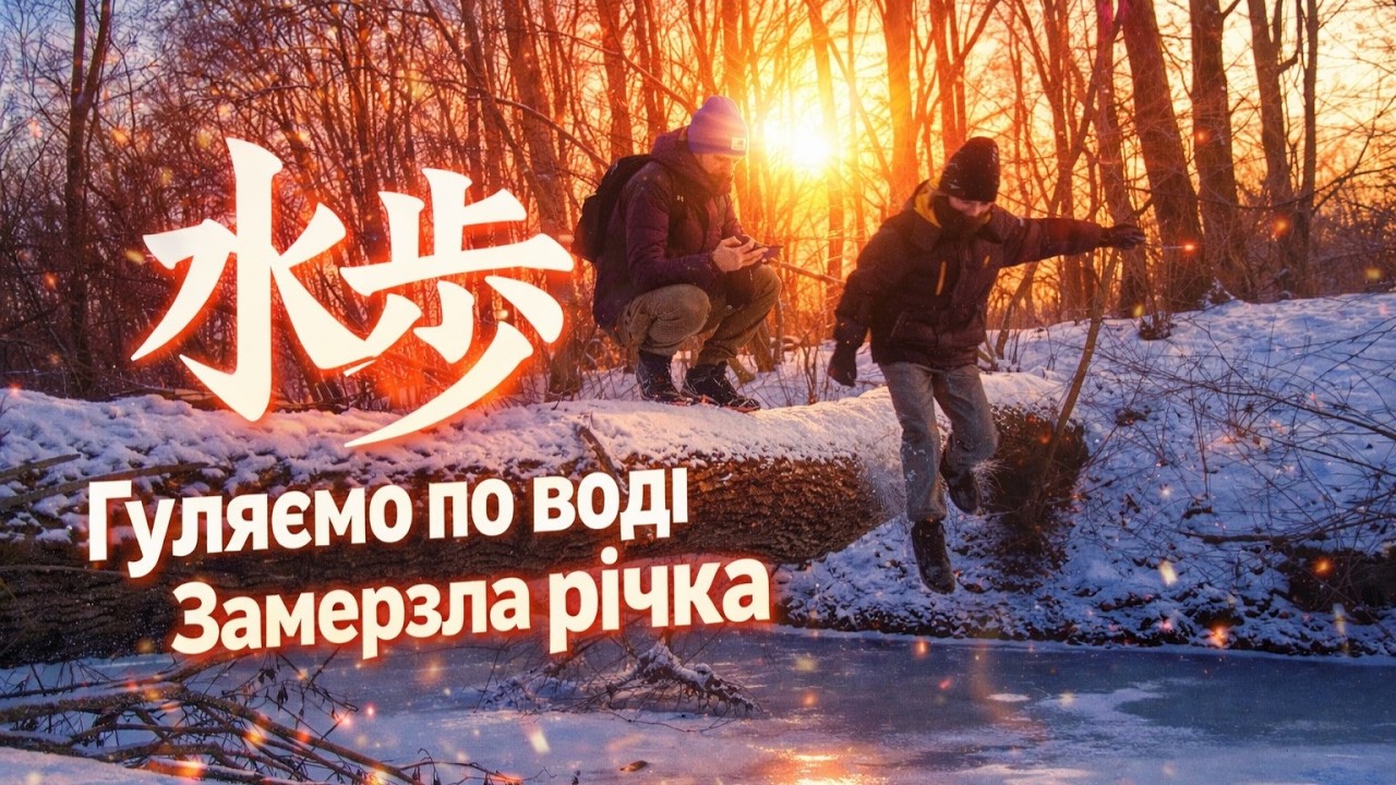 Гуляємо по воді  Замерзла річка