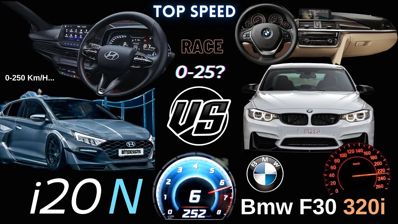 2024 Top Speed Hyundai i20 N 204 Hp VS Bmw F30 320i 170 Hp ED 0-100 Acceleration Hız Deneme İnceleme