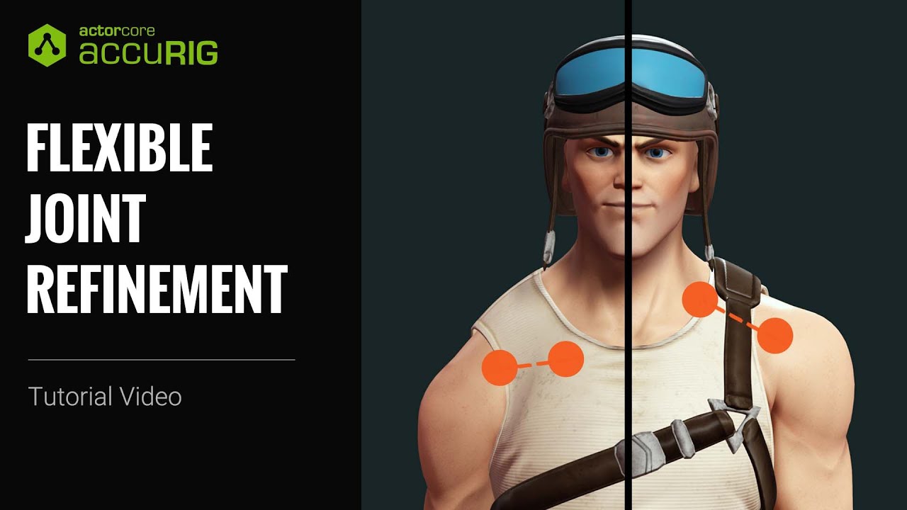 Flexible Joint Refinement in Free Auto-Rigger for 3D Character Rigging | AccuRIG