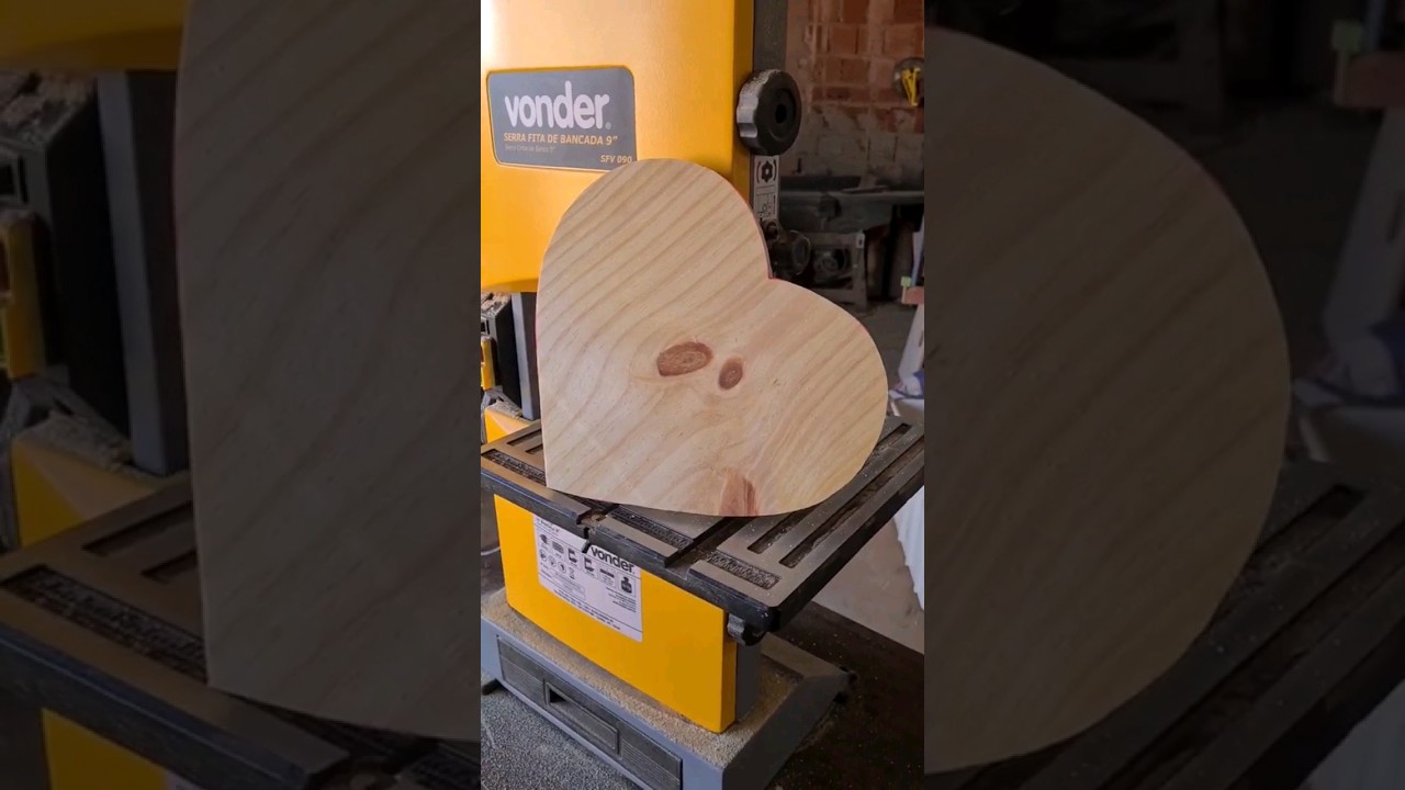 fabricando cora&ccedil;&atilde;o madeira pinus