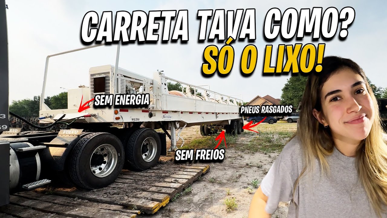 CARRETA CAINDO AOS PEDAÇOS NO TEXAS