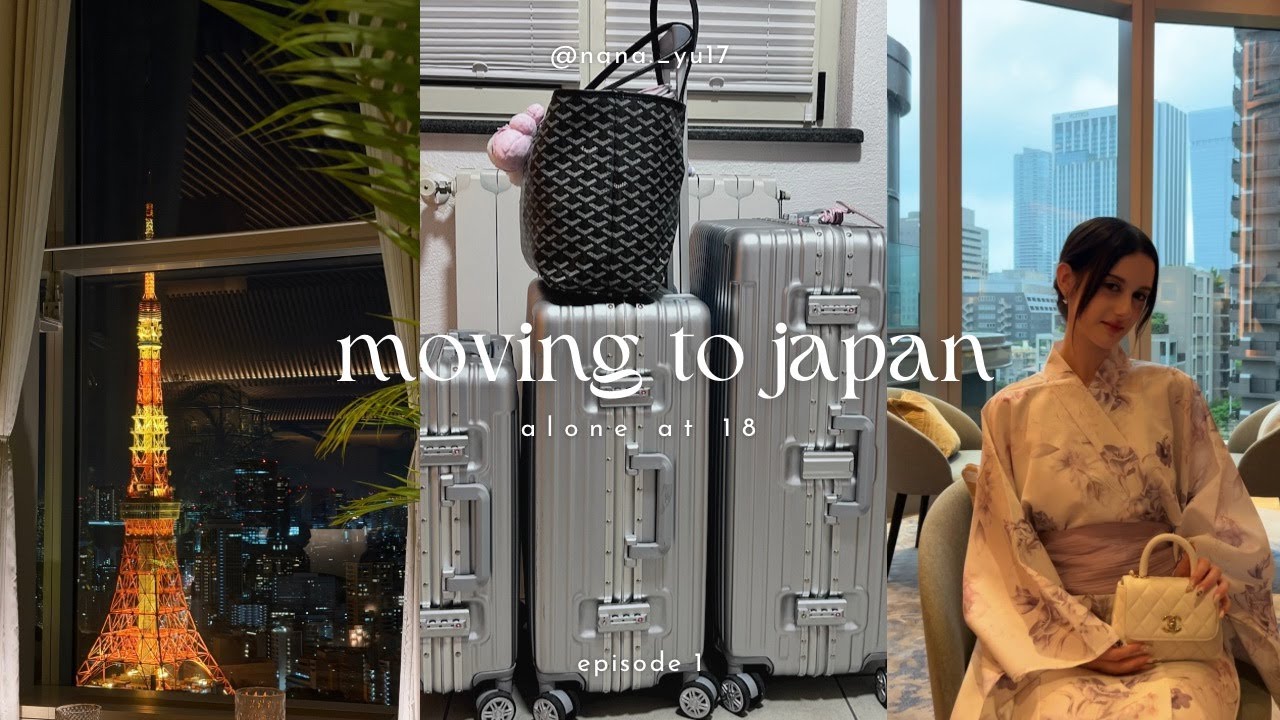 MOVING TO JAPAN ALONE AT 18🇯🇵 | 14h flight, new life, first weeks in tokyo