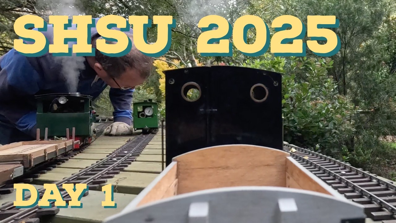 SHSU 2025 Day 1 — Gordon Bennet on the Forest of Bowral Lt Rwy — 16mm Live Steam Garden Railway