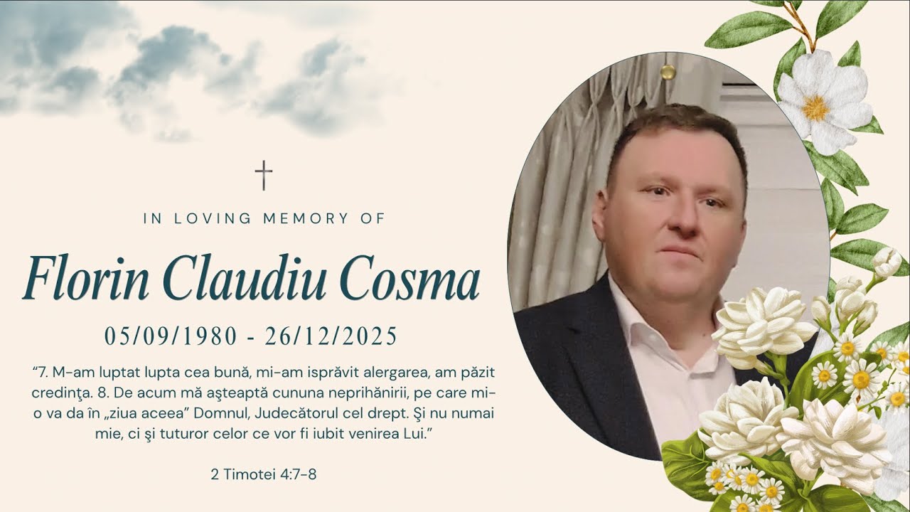 Betel Dublin Live | Inmormantare - Florin Claudiu Cosma | 30/12/2025