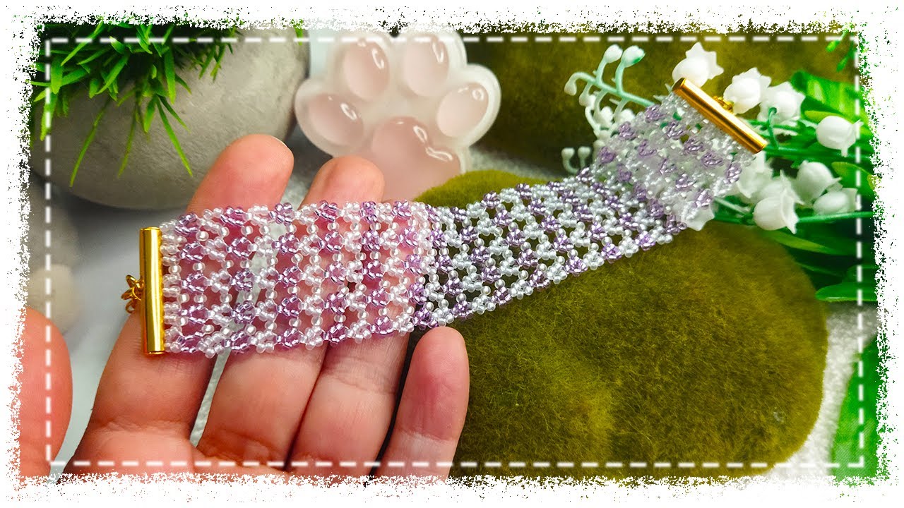 DIY Браслет из бисера 💖 Лёгкий мастер-класс для начинающих