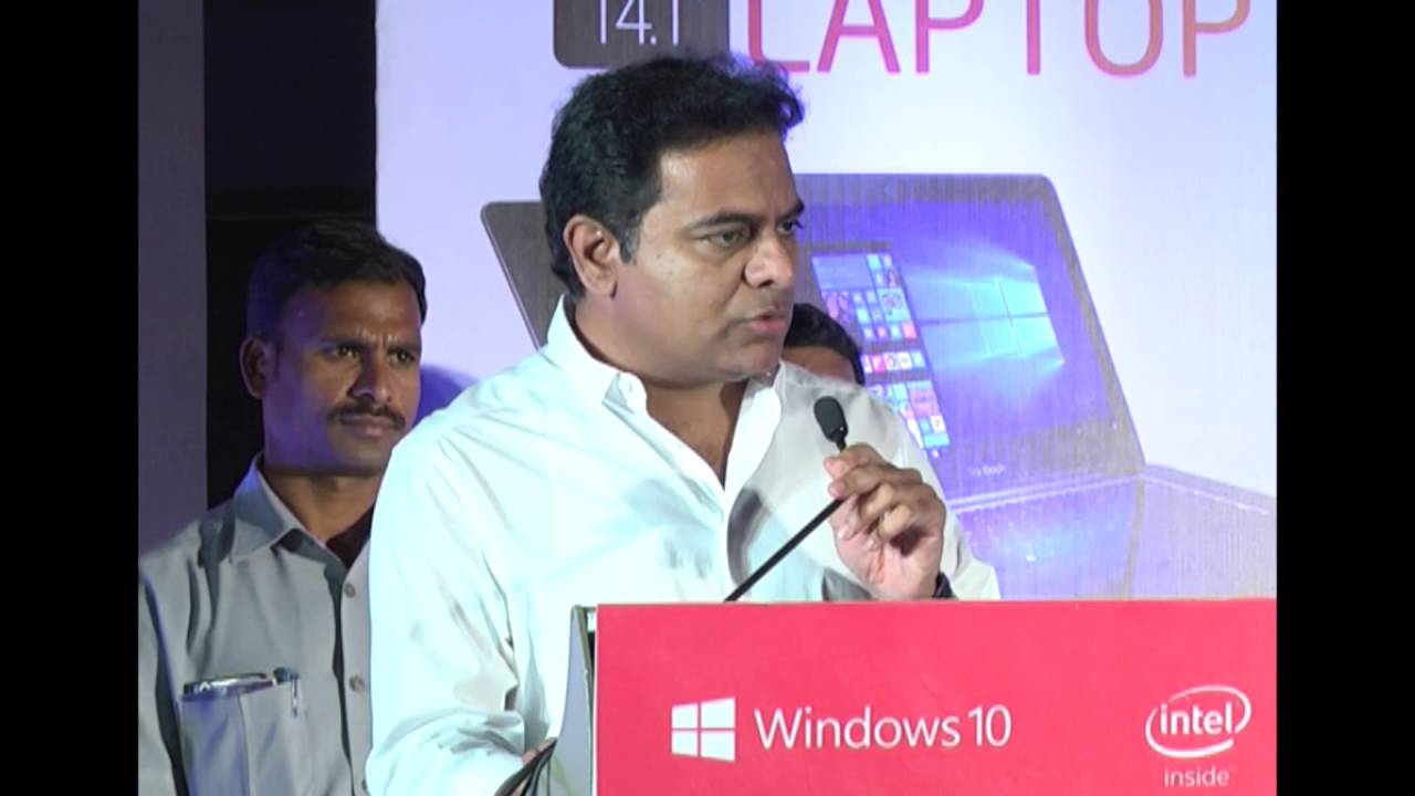 Minister KTR speech at the launch event of RDP ThinBook Laptop