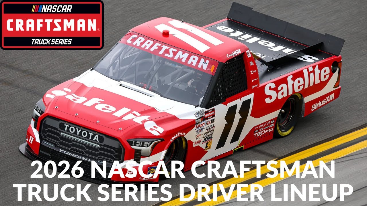 Состав пилотов серии NASCAR Craftsman Truck Series 2026 года