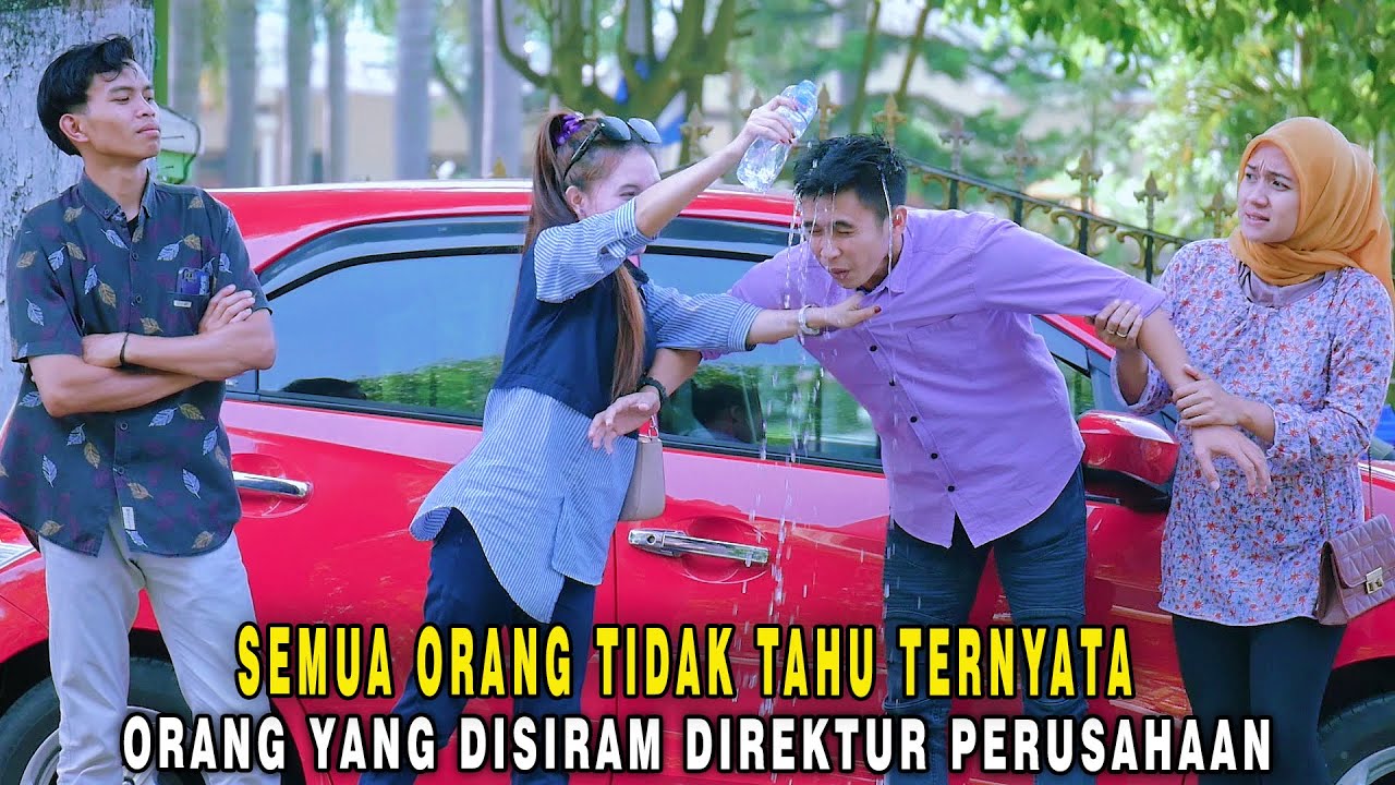 SEMUA ORANG TIDAK TAU TERNYATA ORANG YANG MEREKA SIRAM ADALAH DIREKTUR PERUSAHAAN YANG MEREKA CARI !