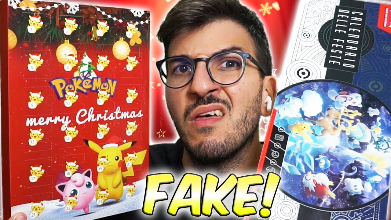FAKE Vs ORIGINALE - CALENDARIO delle FESTE POKEMON - Carte Pokemon