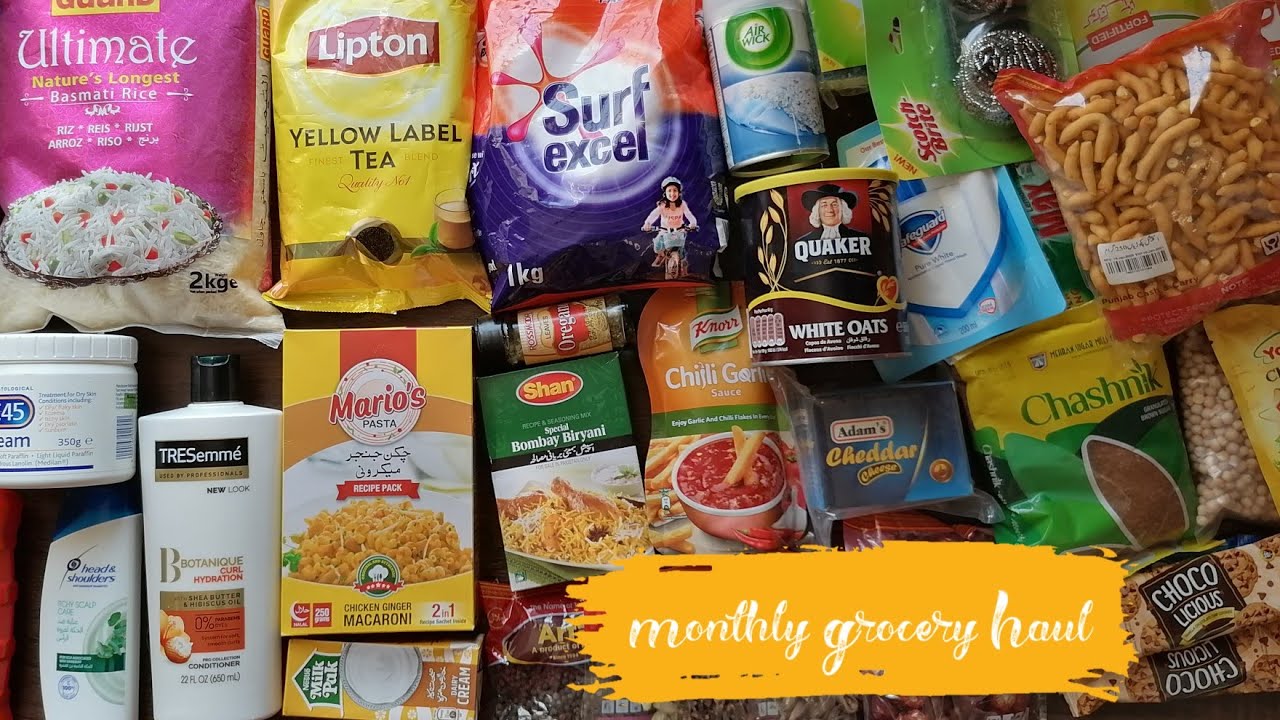 Grocery Shopping In Pakistan - Monthly Grocery Shopping - A Pakistani Kitchenette